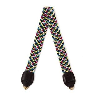 Clare V. MULTI COLOR BRAIDED SHOULDER BAG STRAP